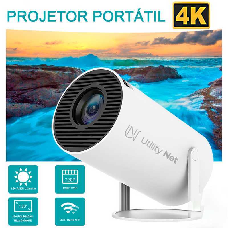 Projetor Profissional Portátil Ultra 4K